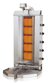 Gyros kebabgrill motor topp
